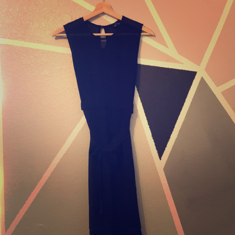 Black dress with with attached